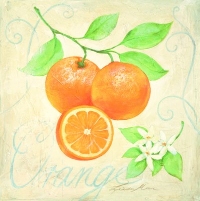 Oranges fraîches et fleurs d