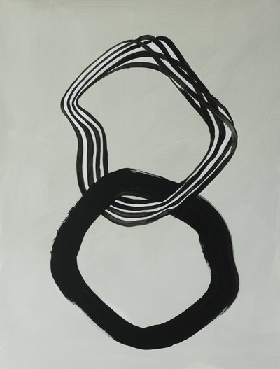 Bagues abstraites entrelacées - Renate Holzner