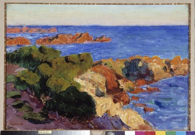 Les rochers rouges à Agay - Rene Auguste Seyssaud