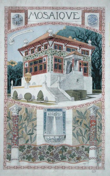 Conception pour une maison pour un mosaïste - Rene Binet