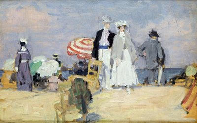 La plage à marée haute - René François Xavier Prinet
