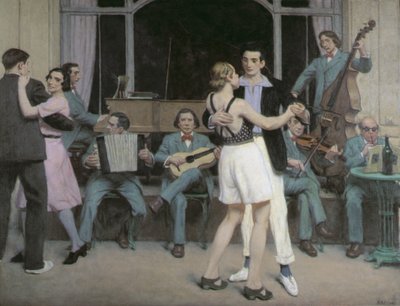 Le bar du casino à Cabourg, vers 1930 - René François Xavier Prinet