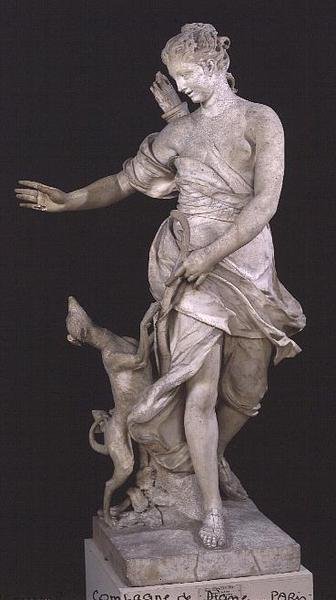 Diane et son chien - Rene Fremin