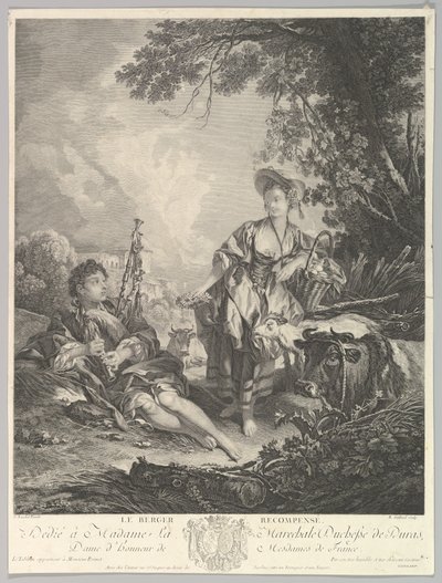 Le Berger récompensé, 18ème siècle - Rene Gaillard