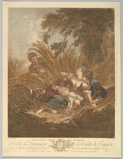 Les Amants Surpris, 18e siècle - Rene Gaillard