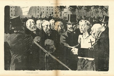 Illustration par Hermann-Paul (1864-1940) dans Le Canard Sauvage - Rene George Hermann Paul