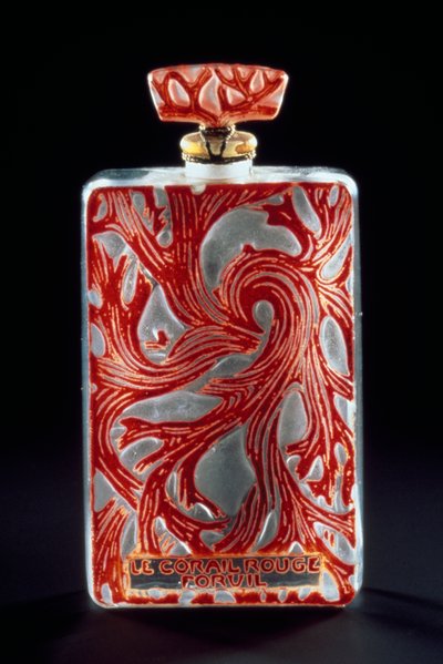 Flacon en verre pour le parfum Corail Rouge (Le Corail Rouge) par Forvil - Rene Jules Lalique