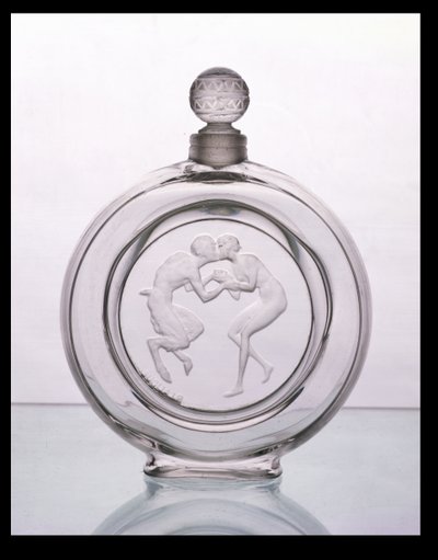 Le Baiser du Faune, flacon de parfum en verre clair pour Molinard par Lalique - Rene Jules Lalique