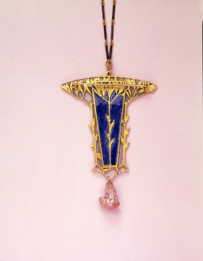 Broche pendentif et chaîne - Rene Jules Lalique