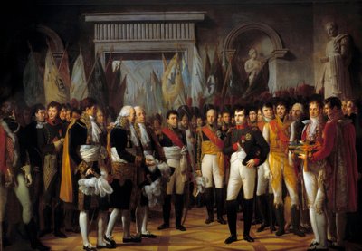 Napoléon Ier (1769-1821) reçoit les députés du Sénat Conservateur au Palais Royal de Berlin le 19/11/1806 - Rene Theodore Berthon