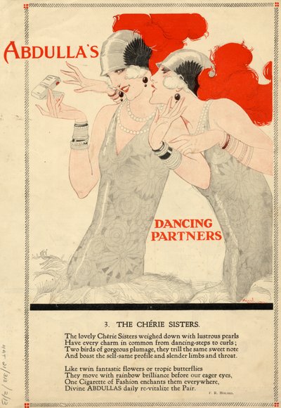 Cigarettes Abdulla, années 1920 - Rene Vincent