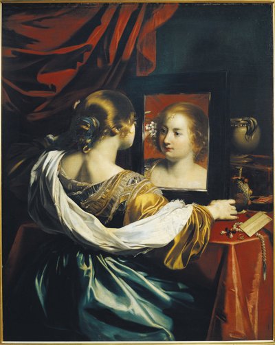 Vanité ou Jeune femme à sa toilette - Renieri