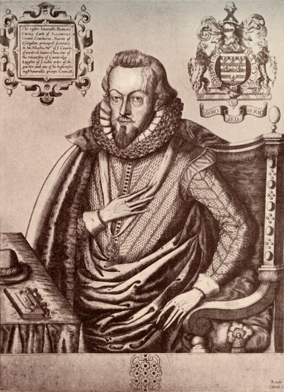 Robert Cecil, premier comte de Salisbury, début du 17e siècle, 1911 - Renold Elstrack