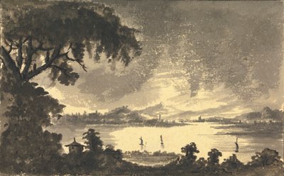 La Rivière Forth avec la ville et le château de Stirling au loin - Rev. William Gilpin