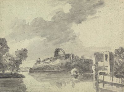 Vue de rivière avec ruines - Rev. William Gilpin