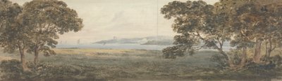 Paysage boisé surplombant un estuaire - Rev. William Gilpin