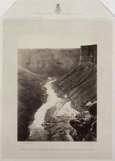 Grand Canyon, rivière Colorado, embouchure de Kanab Wash, vue vers l