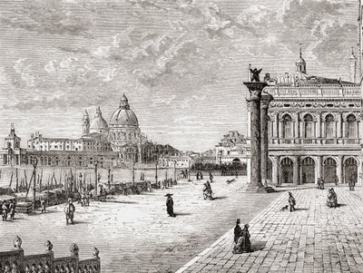 Piazza San Marco ou Place Saint-Marc, Venise, Italie à la fin du XIXe siècle. De 
