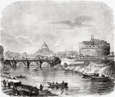 Saint-Pierre avec le pont et le Castel Sant