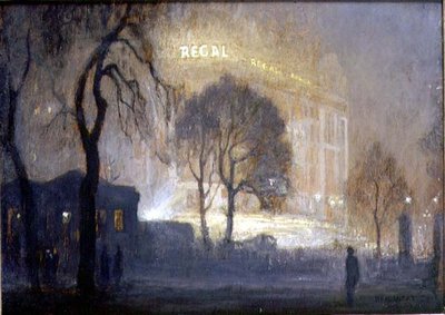 Le Régent de Hyde Park par une nuit brumeuse - Rex Vicat Cole