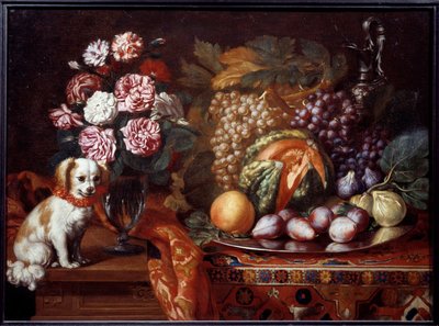 Nature morte avec épagneul nain - Reynaud Levieux