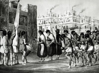 Danse des buffles à Pueblo de Zuni, Nouveau-Mexique, du 