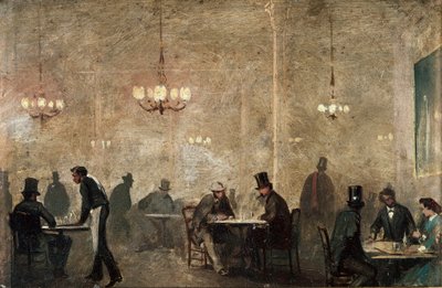 Le café, vers 1860-65 - Ricardo Balaca y Canseco