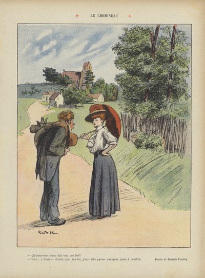 Le vagabond. Illustration pour Le Rire - Ricardo Flores