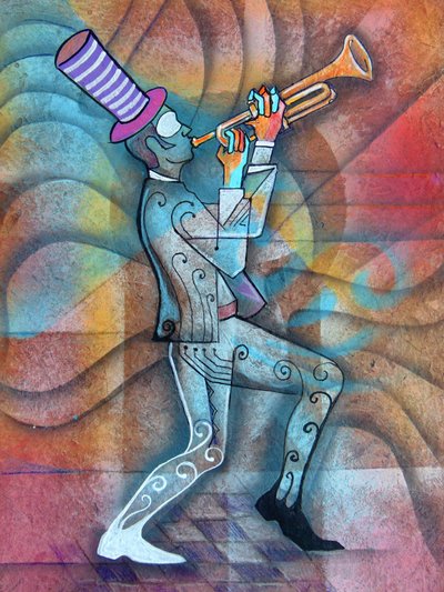 Musicien de jazz abstrait - Ricardo Maya