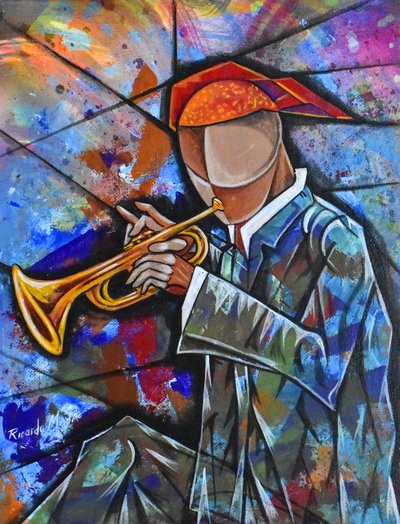 Musicien de jazz abstrait - Ricardo Maya