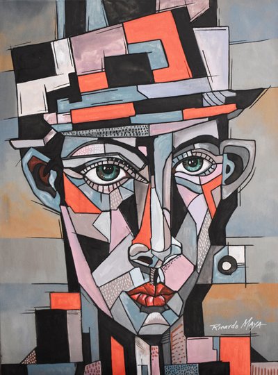 Un homme audacieux et cubiste - Ricardo Maya