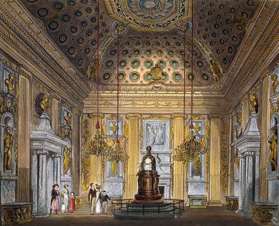 Salle à dôme, Gravure par Thomas Sutherland, d