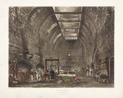 Ancienne cuisine du château de Windsor, début XIXe siècle - John Pardon