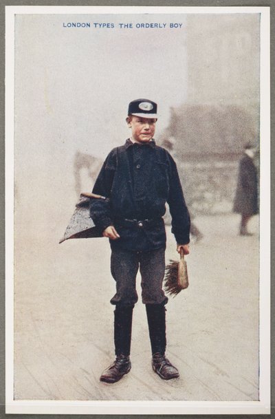Types londoniens : Le garçon ordonné, vers 1914 - John Pardon