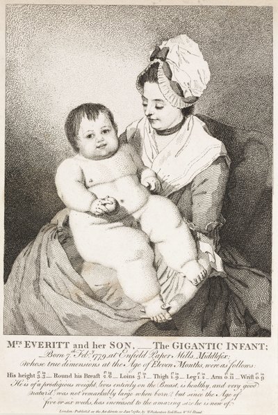 Mme Everitt et son fils; le Géant Bébé - John Pardon