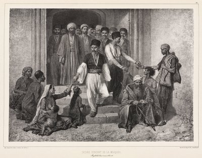 Tatars sortant de la mosquée, Baghtcheh-Saraï, Crimée - John Pardon