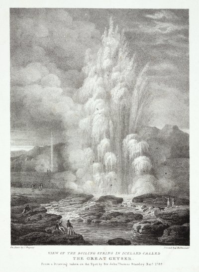 Vue de la source bouillante en Islande appelée le Grand Geyser - John Pardon