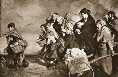 Sans-abri, la fuite des hordes allemandes, de 