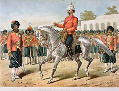 Le 7e Infanterie du Bengale en parade, l