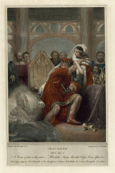 Illustration pour Macbeth de Shakespeare, Acte III, Scène 4 - Richard (after) Westall
