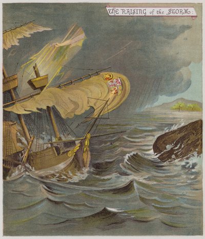 Illustration pour La Tempête (chromolithographie) - Richard Andre