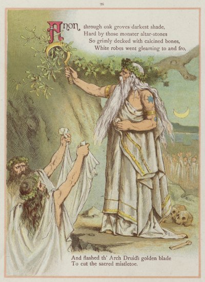 Page de Upstream par Richard Andre, Druides - Richard Andre