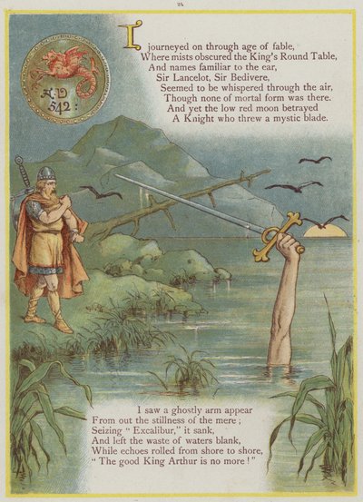 Page de Upstream par Richard Andre, le Roi Arthur et Excalibur - Richard Andre