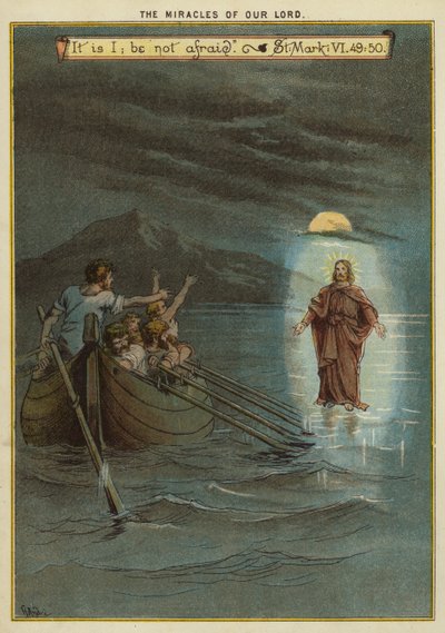 Les Miracles du Christ : Jésus marche sur l