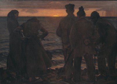 Les vieux au bord de la plage - Richard Bergh