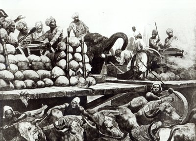 Bataille de Plassey, 23 juin 1757 - Richard Caton (after) Woodville