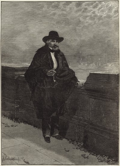Une nuit de clair de lune à Chelsea (gravure) - Richard Caton II (after) Woodville