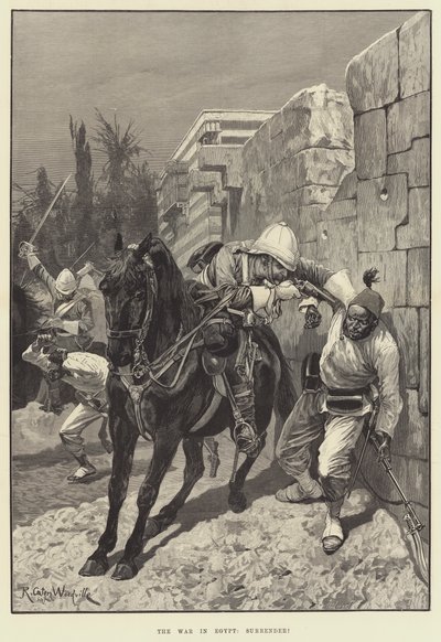 La guerre en Égypte, reddition ! (gravure) - Richard Caton II (after) Woodville