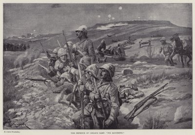 La défense du camp de César, "fixez les baïonnettes!" - Richard Caton II (after) Woodville
