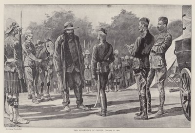 La reddition de Cronje, 27 février 1900 (lithographie) - Richard Caton II (after) Woodville